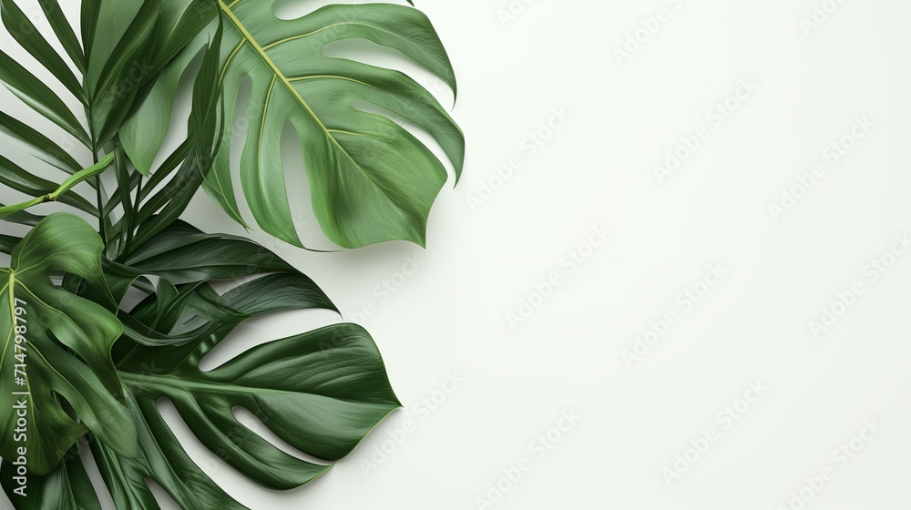 Serene Greenery: The Calm of Leafy Plants - obrazy, fototapety, plakaty 