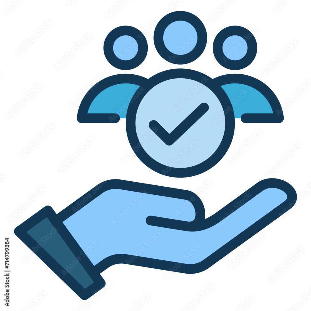 Responsibility Blue Colour Icon Responsibility Blue Colour Icon