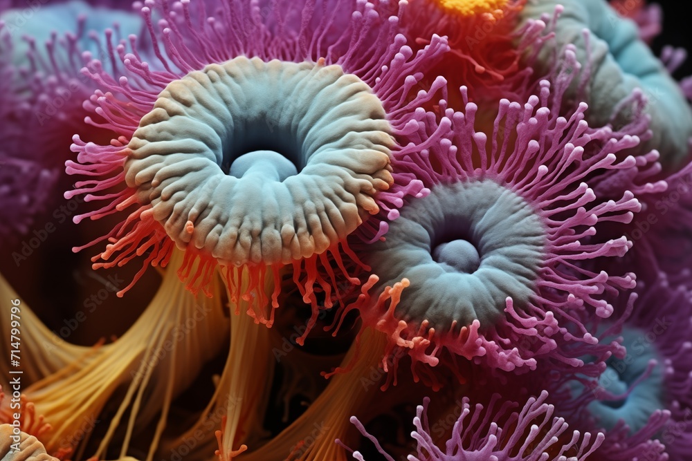 Electron microscopy of fungus Electron microscopy of fungus