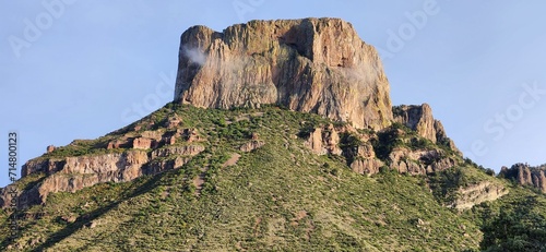 A scenic view of Big bend National Park in Texas. photo