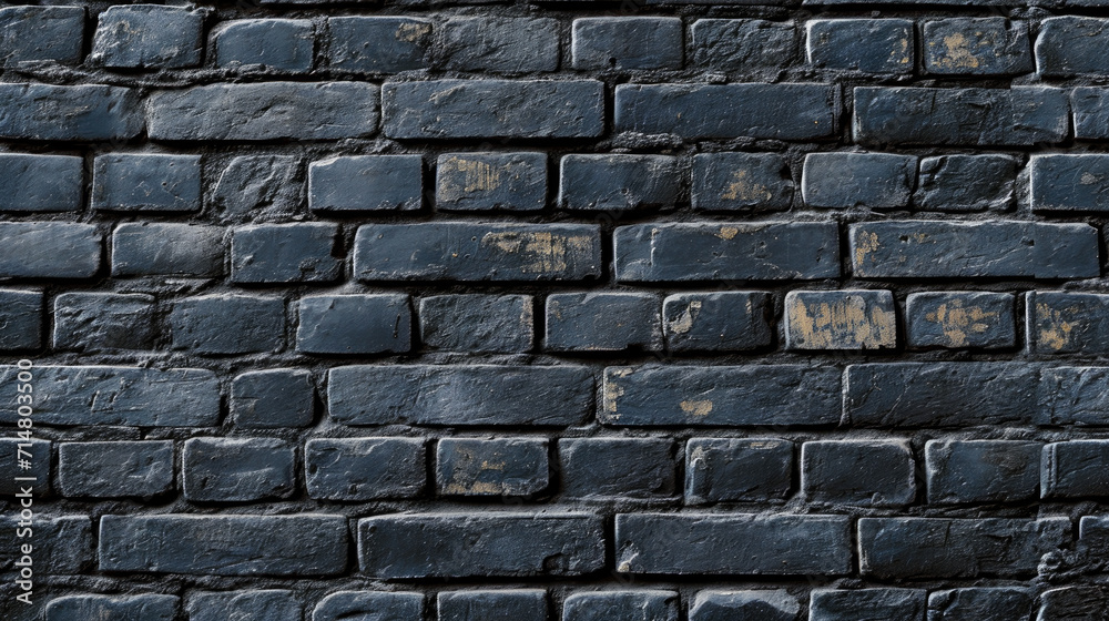 The panoramic texture of the black brick wall, brickwork background for design or backdrop The panoramic texture of the black brick wall, brickwork background for design or backdrop