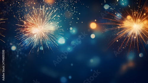 Fireworks background for celebration  holiday celebration concept