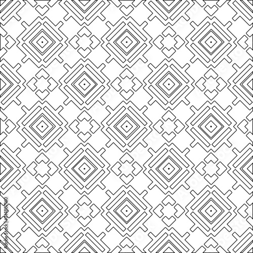 Abstract shapes from lines. Vector graphics for design, prints, decoration, cover, textile, digital wallpaper, web background, wrapping paper, clothing, fabric, packaging, cards.Geometric patterns.