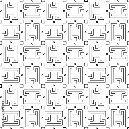 Abstract shapes from lines. Vector graphics for design, prints, decoration, cover, textile, digital wallpaper, web background, wrapping paper, clothing, fabric, packaging, cards.Geometric patterns.