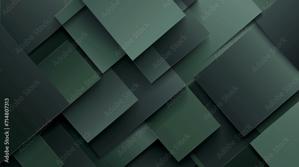 Dark Green and Gray abstract background vector presentation design. PowerPoint and Business background. - obrazy, fototapety, plakaty 