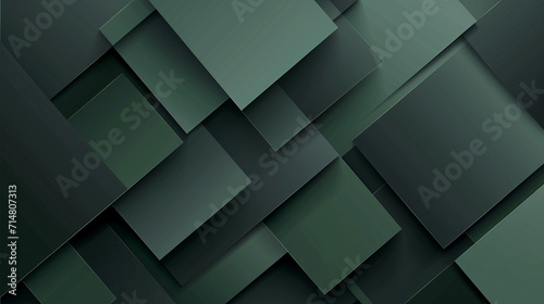 Dark Green and Gray abstract background vector presentation design. PowerPoint and Business background. photo