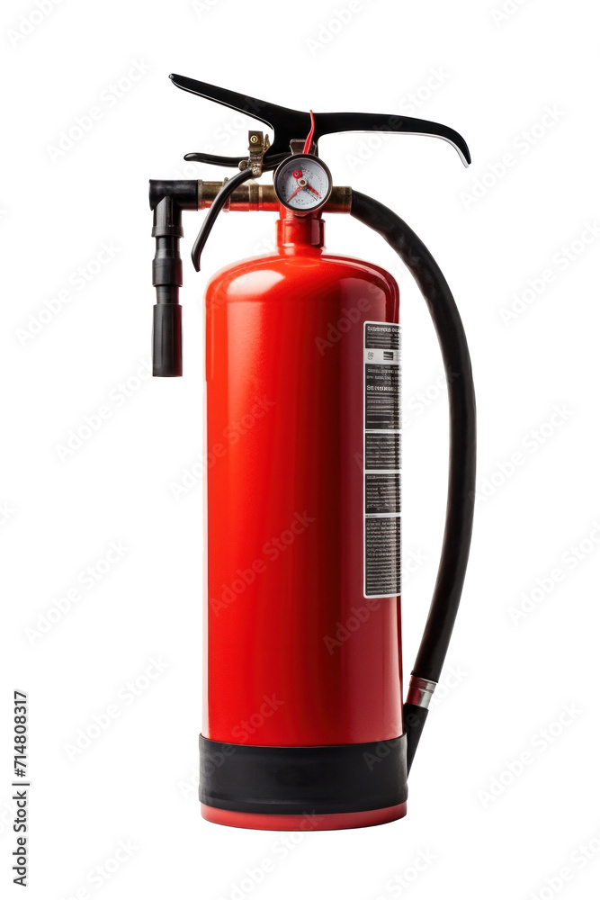 A fire extinguisher isolated on a transparent background. A fire extinguisher isolated on a transparent background.