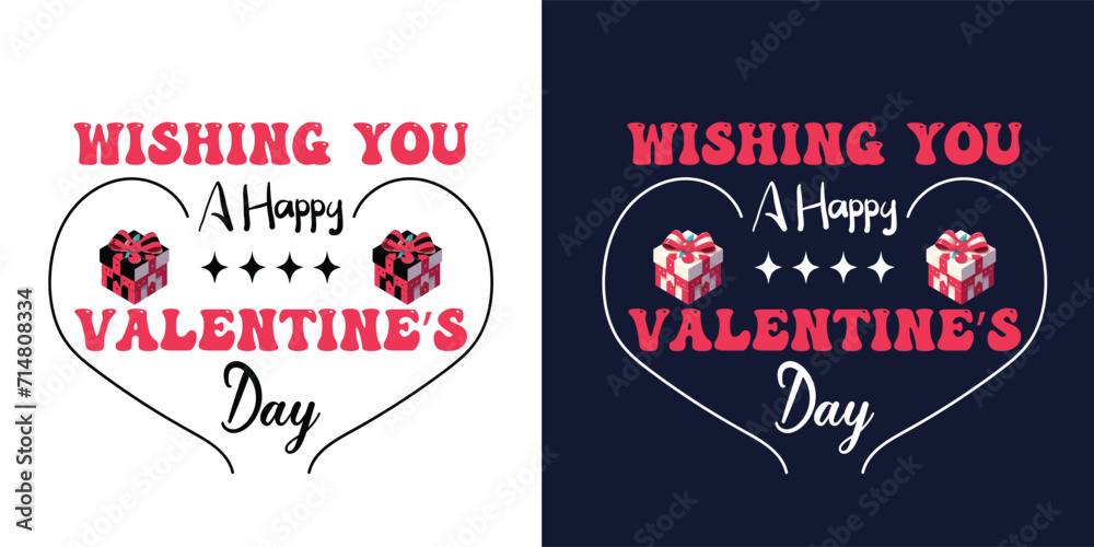 Valentine's day vector tshirt logo design. Valentine's day vector tshirt logo design.