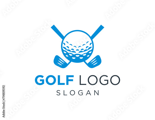 The logo design is about Golf and was created using the Corel Draw 2018 application with a white background.