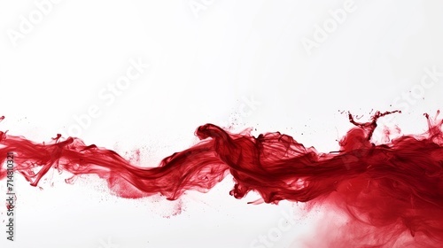 Fluid Vibrance: Dynamic Textures of Red Acrylic