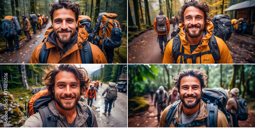 Capture your travel adventures with stunning selfies in beautiful locations. Share your passion for travel and inspire others with your self-portraits. Explore the world with a backpack © Yuri