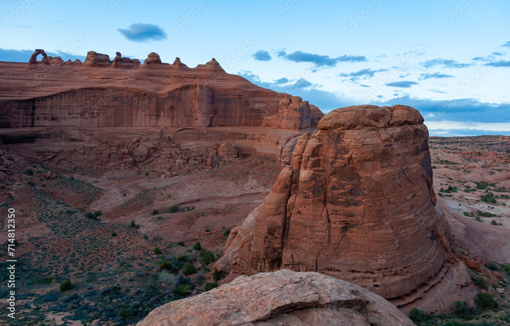 View from Devils Garden Hiking Trail in Arches National Park