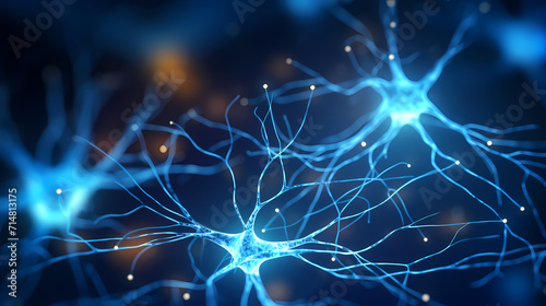 Virus cells abstract science concept, medical research background