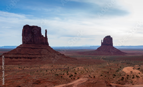 West and East Mitten buttes   Monument Valley  Arizona - Utah  USA