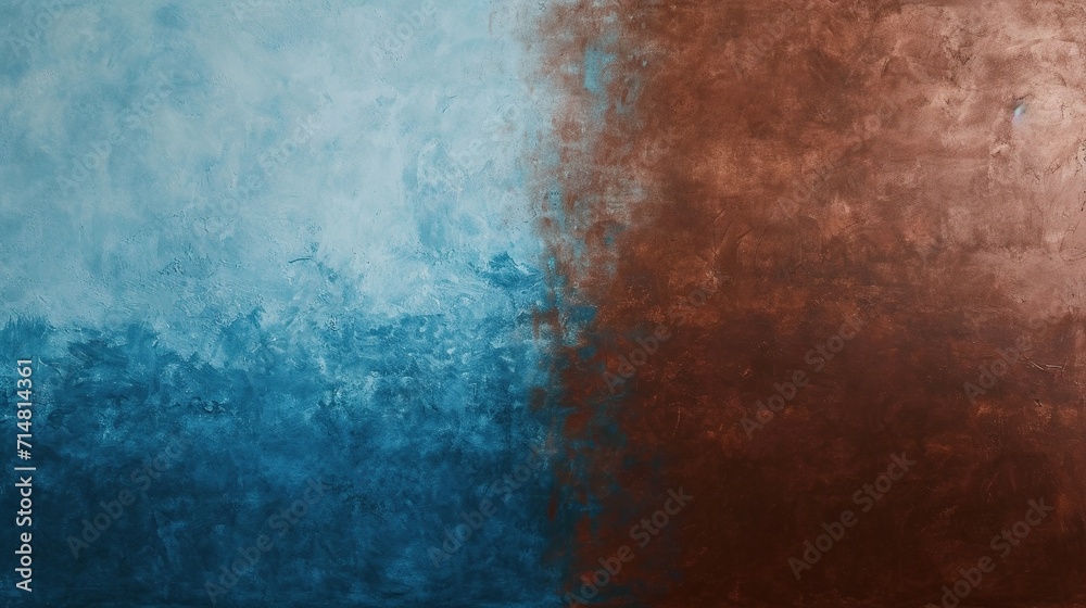 Medium Blue and Chocolate Brown grunge banner background. PowerPoint and Business background.