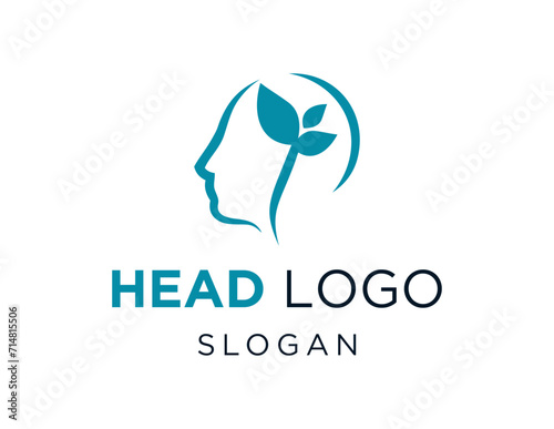 The logo design is about Head and was created using the Corel Draw 2018 application with a white background. photo