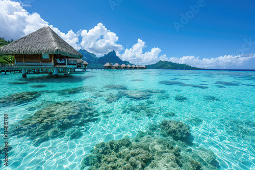 The breathtaking beauty of Bora Bora s turquoise lagoon in French Polynesia