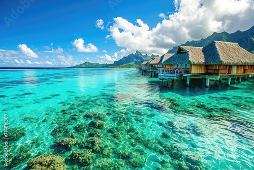 The breathtaking beauty of Bora Bora s turquoise lagoon in French Polynesia