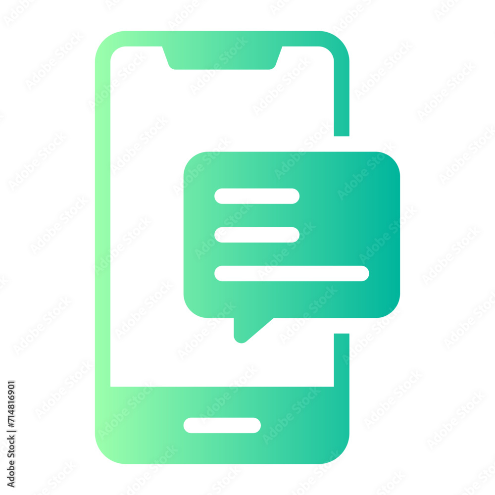 chatting gradient icon chatting gradient icon