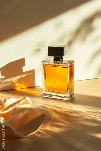 Isolated elegant perfume product photo