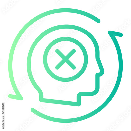 bad habits gradient icon