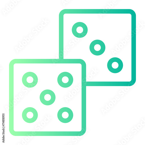 dices gradient icon