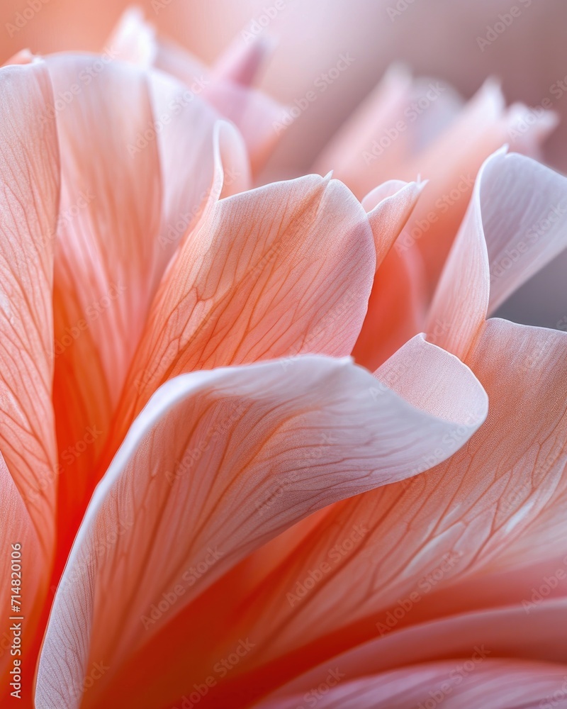 Macro details of a flower's petals Macro details of a flower's petals