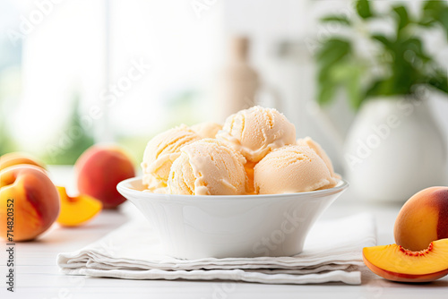Delicious Bowl of Peach Ice...
