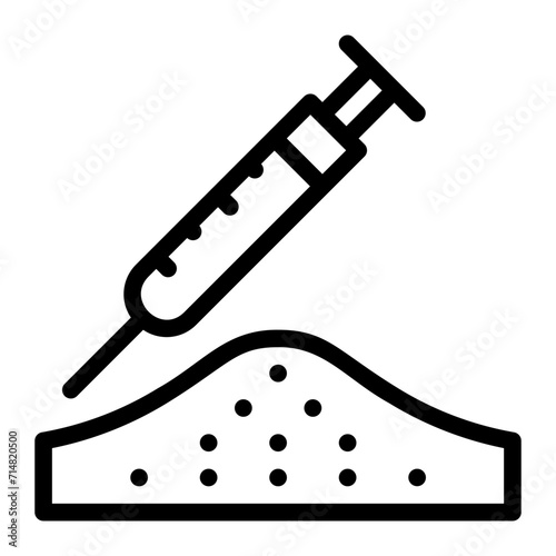 drugs line icon