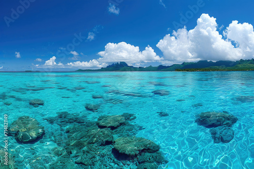 Panoramic Perfection, Bora Bora's Pristine Waters © Venka