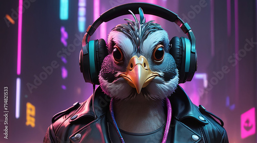 Quail Synthwave Serenity Down Under by Alex Petruk AI GENERATED