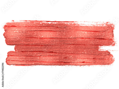 Pink metalic paint brush stroke