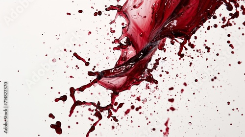 Splashing Elegance: Red Wine in Vibrant Flow