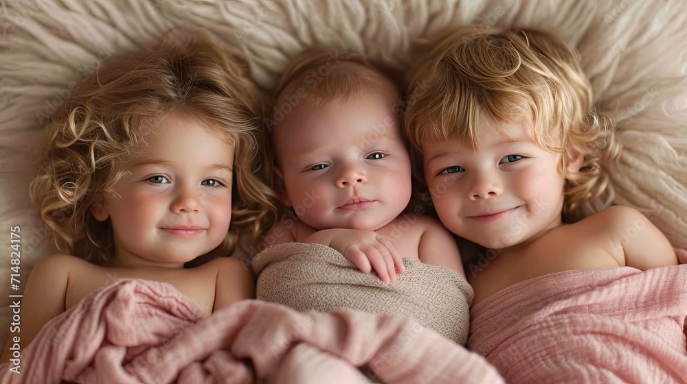 Showcase the infectious joy of a newborn giggling and laughing with their family Showcase the infectious joy of a newborn giggling and laughing with their family