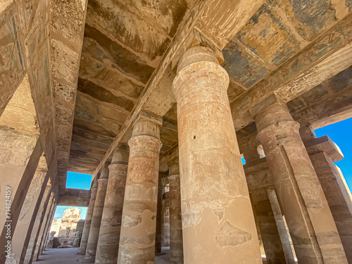 Karnak Temple is dedicated to the temple complex of Ancient Egypt. Thebes, Karnak, Luxor, Egypt
