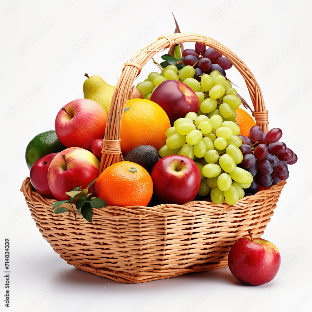 Fruit basket isolated background,created with Generative AI tecnology.
Fruit basket isolated background,created with Generative AI tecnology.