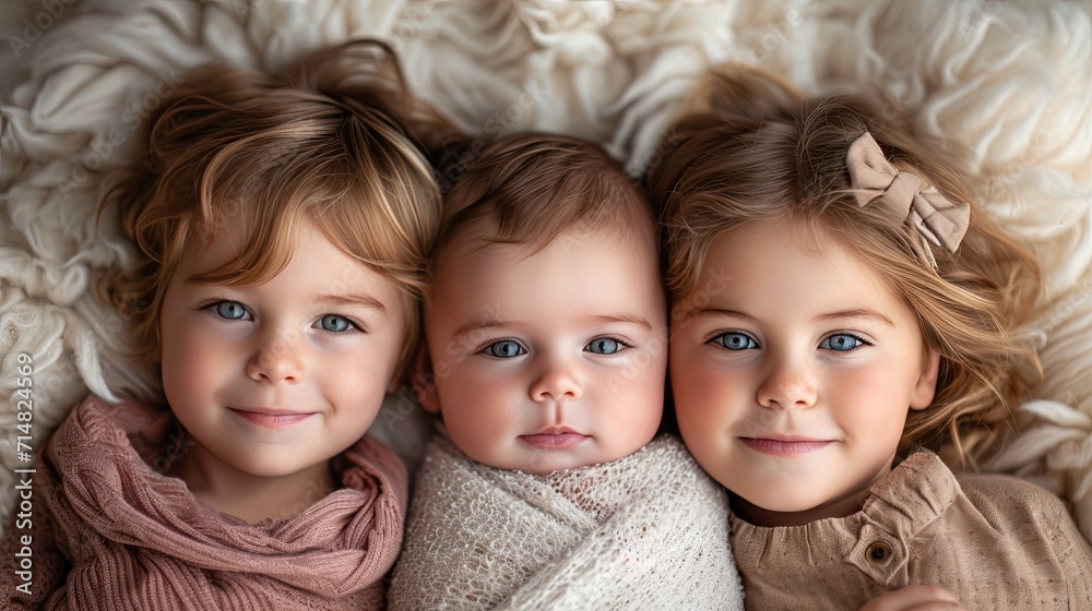 Showcase the infectious joy of a newborn giggling and laughing with their family Showcase the infectious joy of a newborn giggling and laughing with their family