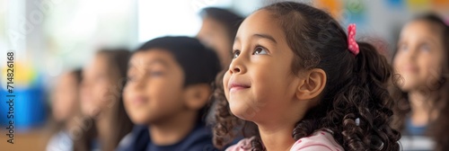 Inclusive classroom scene with children