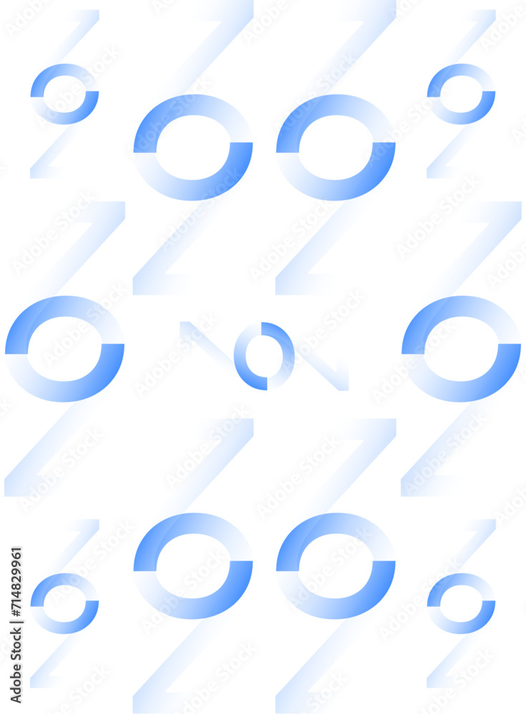 Numbers seamless pattern gradients. vector background Numbers seamless pattern gradients. vector background