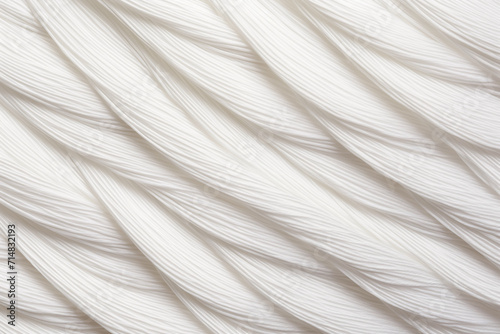 Close-up of white thread texture