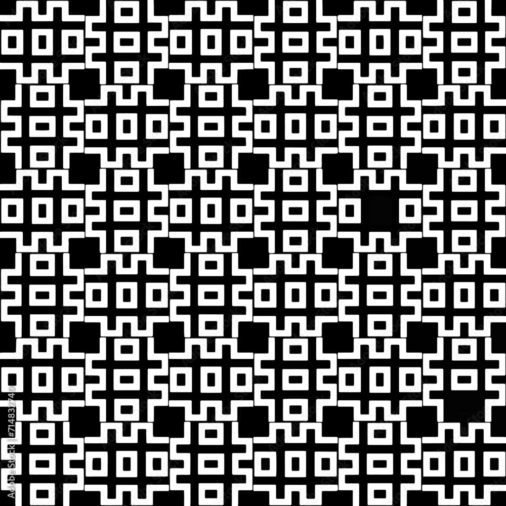 A white background with black design.Seamless texture for fashion, textile design,  on wall paper, wrapping paper, fabrics and home decor. Simple repeat pattern. Geometric patterns.