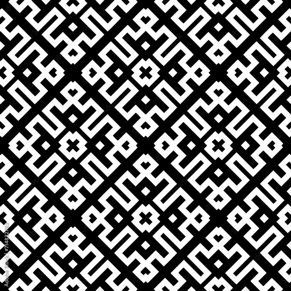 A white background with black design.Seamless texture for fashion, textile design, on wall paper, wrapping paper, fabrics and home decor. Simple repeat pattern. Geometric patterns. A white background with black design.Seamless texture for fashion, textile design, on wall paper, wrapping paper, fabrics and home decor. Simple repeat pattern. Geometric patterns.