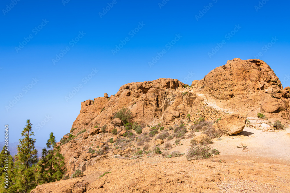 The Hiking Trail To Roque Nublo