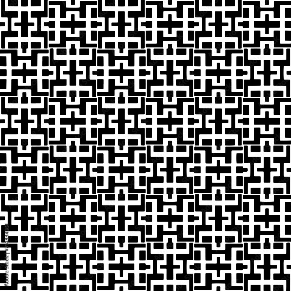 A white background with black design.Seamless texture for fashion, textile design, on wall paper, wrapping paper, fabrics and home decor. Simple repeat pattern. Geometric patterns. A white background with black design.Seamless texture for fashion, textile design, on wall paper, wrapping paper, fabrics and home decor. Simple repeat pattern. Geometric patterns.