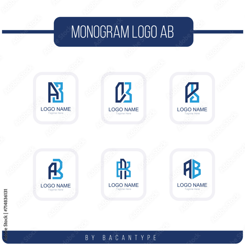 Monogram Letter AD set, Icon Letter set, and Other
