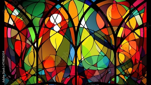 Church window, KI generated