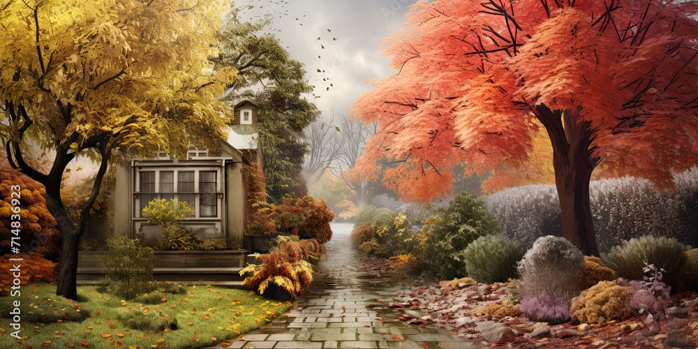 Images showcase the garden in different seasons, capturing seasonal transformations