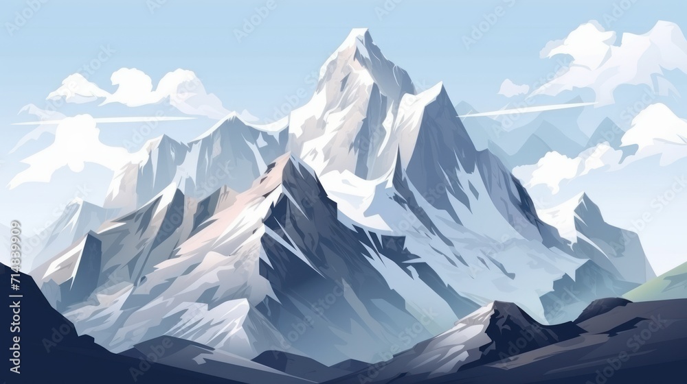 Fototapeta premium Mountain, KI generated