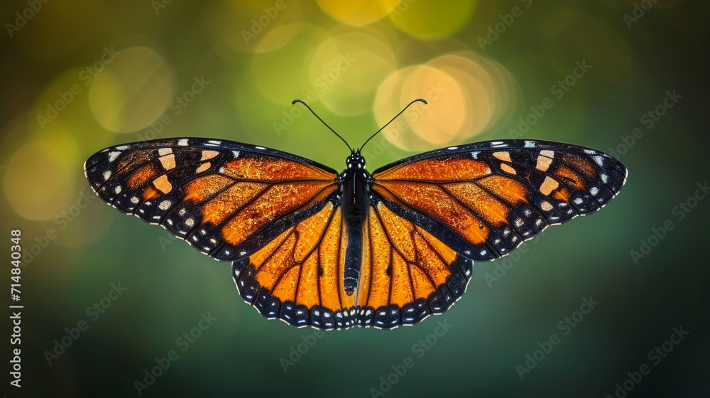 Fototapeta premium butterfly on a leaf