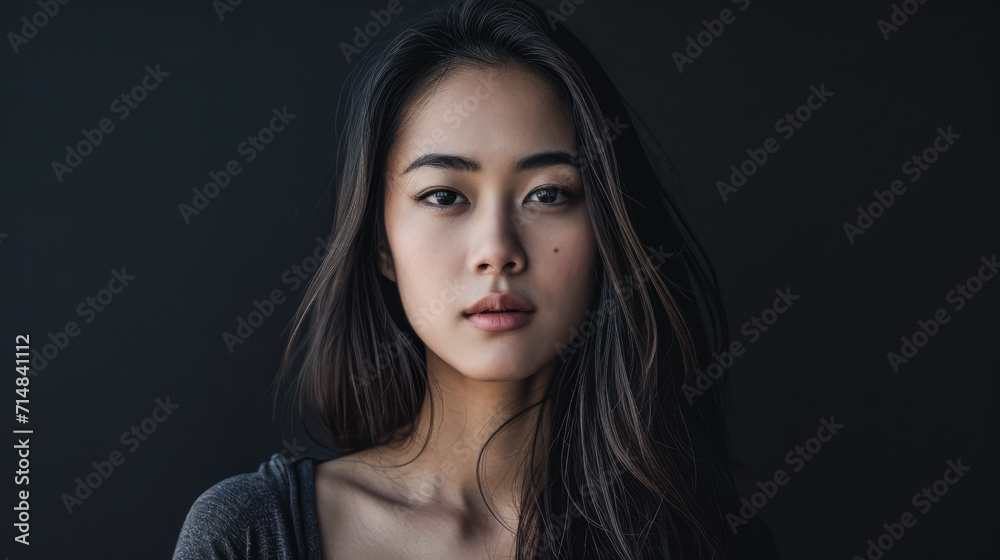 Portrait of a young Asian woman
